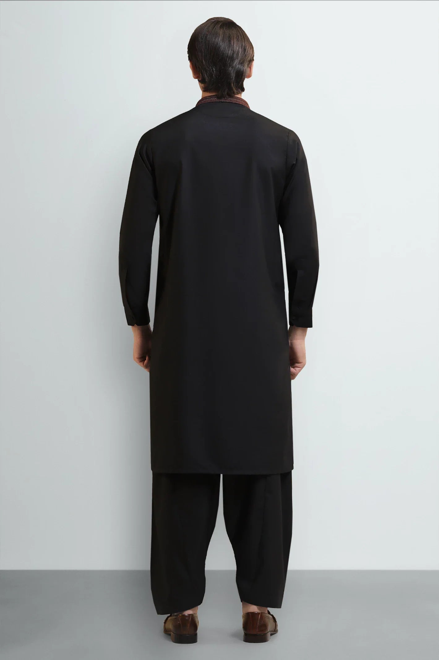 Black Wash & Wear Shalwar Kameez
