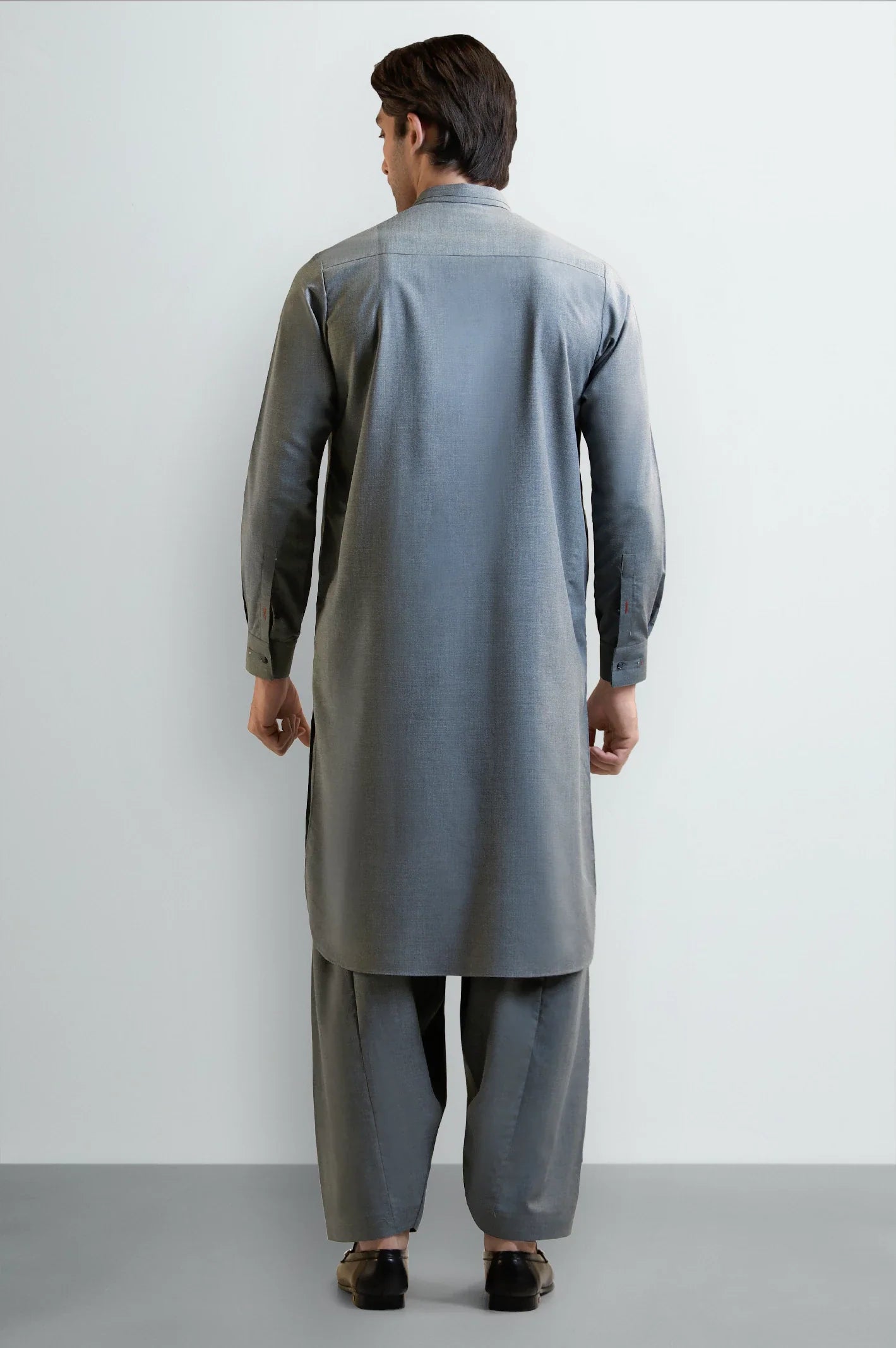 Grey Wash & Wear Shalwar Kameez