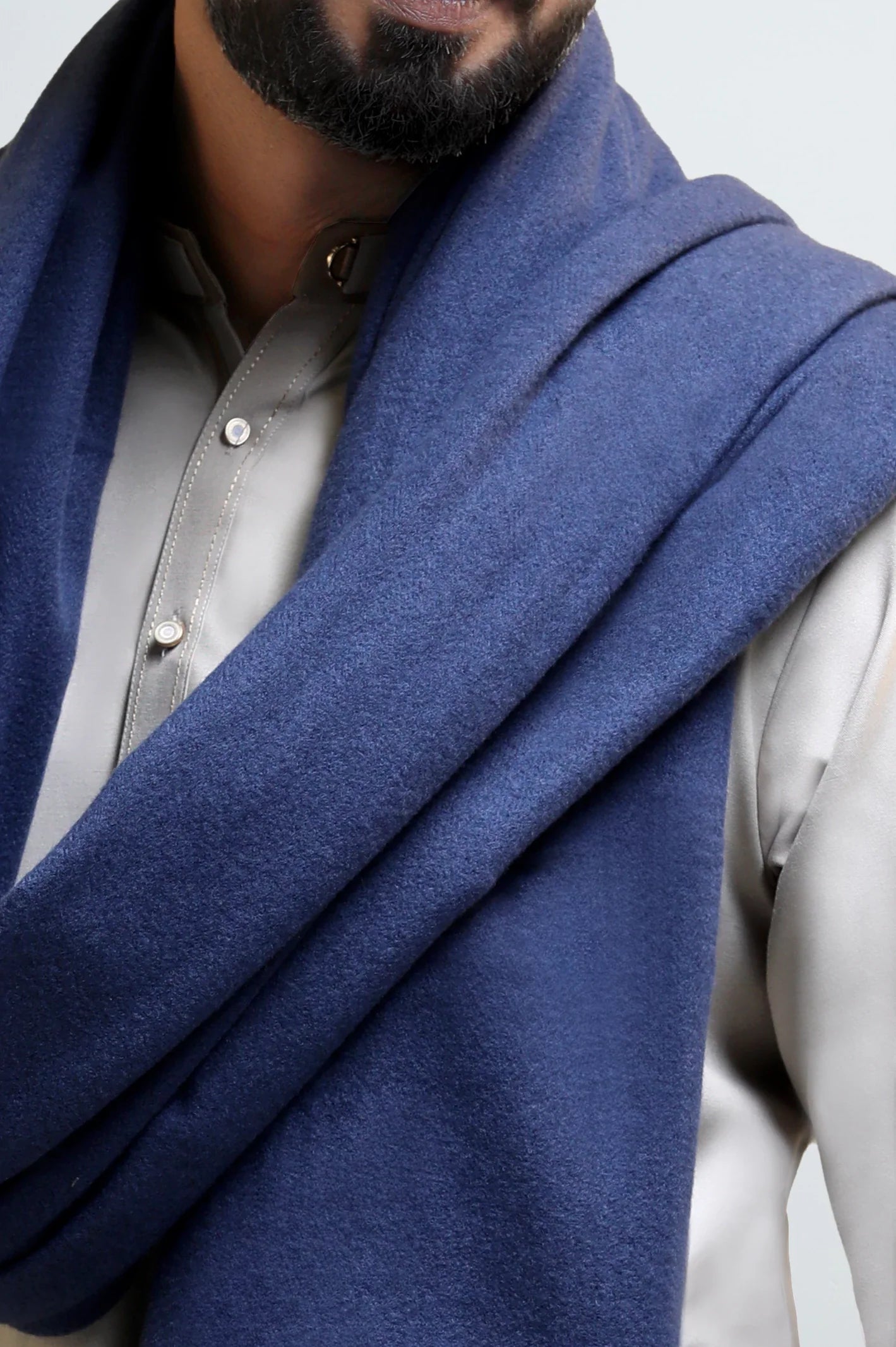 Navy Blue Men's Shawl