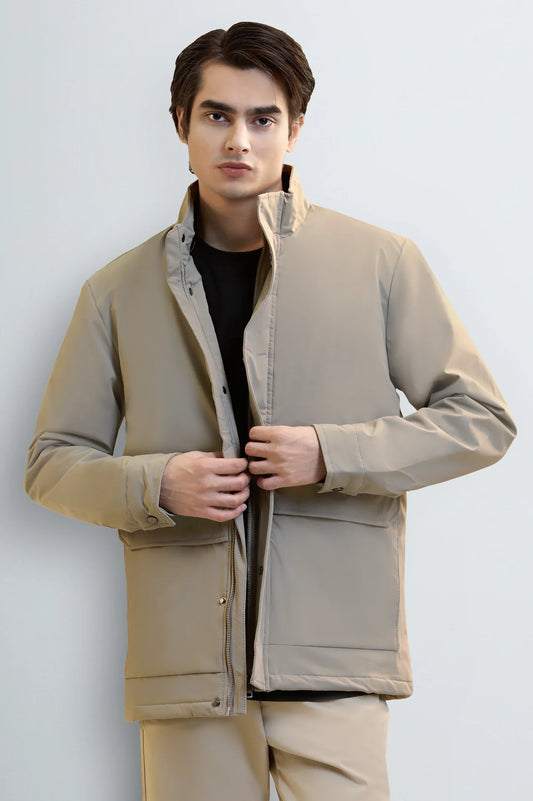 Men's Khaki Parka Jacket