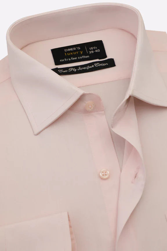 Pink Plain Formal Shirt
