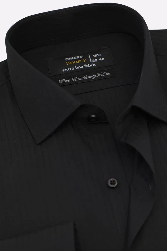 Black Dobby Formal Shirt