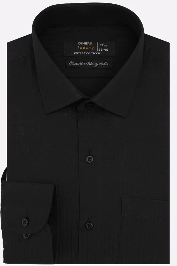 Black Dobby Formal Shirt