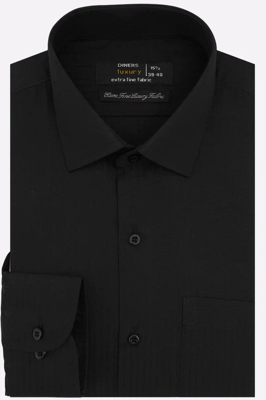 Black Dobby Formal Shirt
