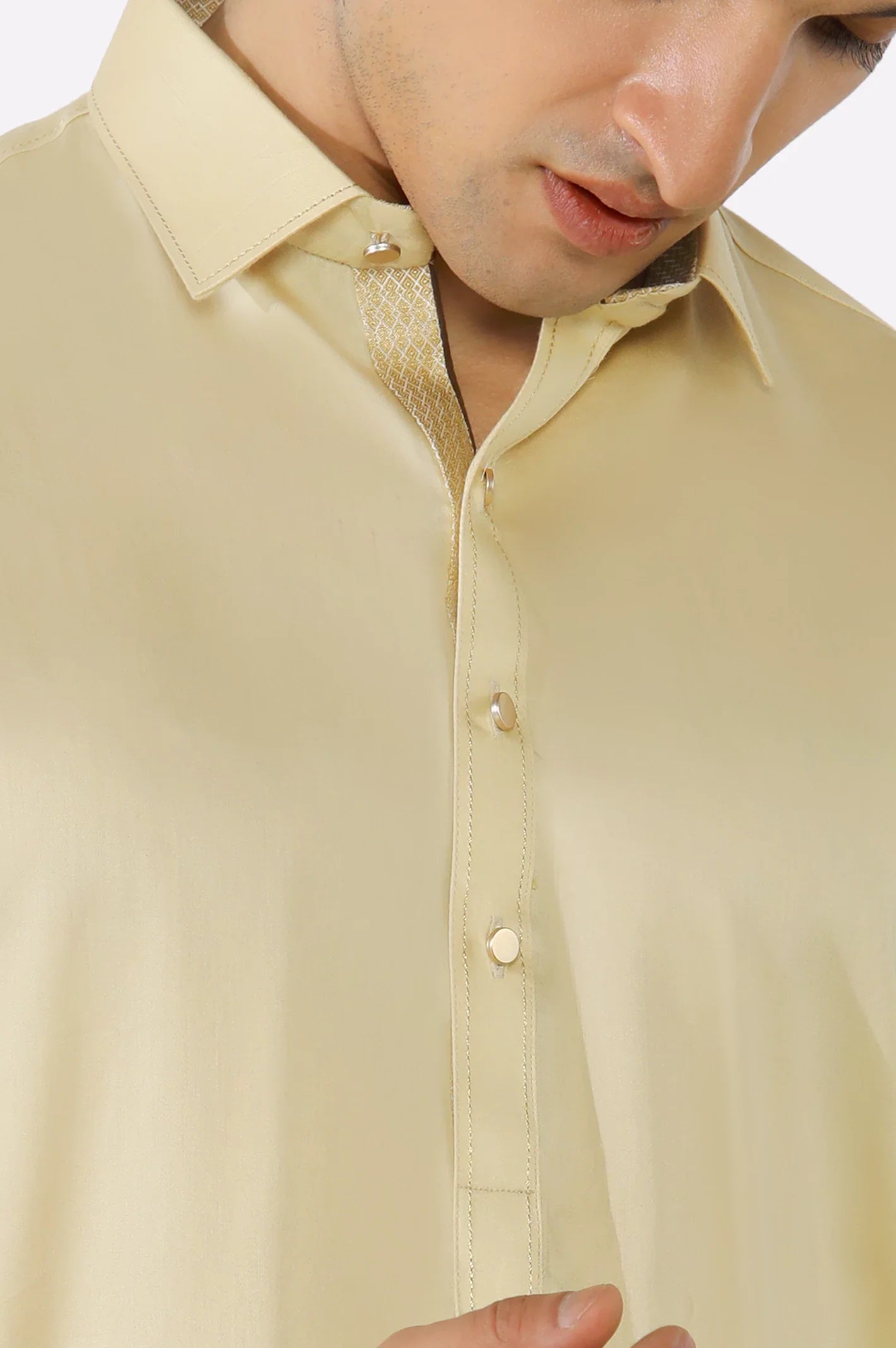 Fawn Cotton Shalwar Kameez