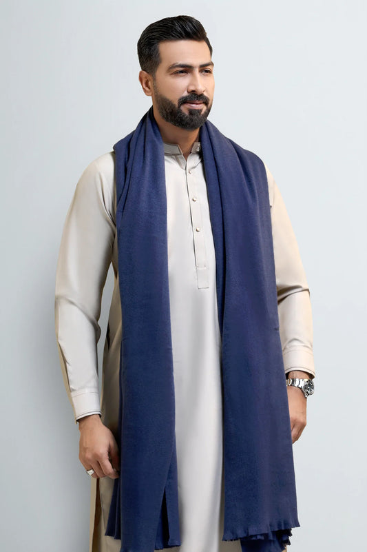 Navy Blue Men's Shawl