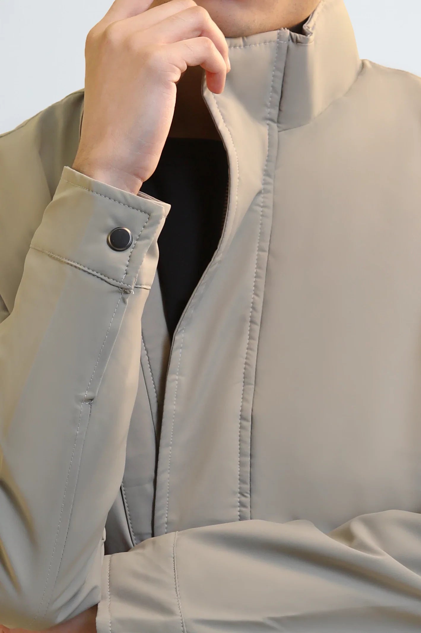 Men's Khaki Parka Jacket