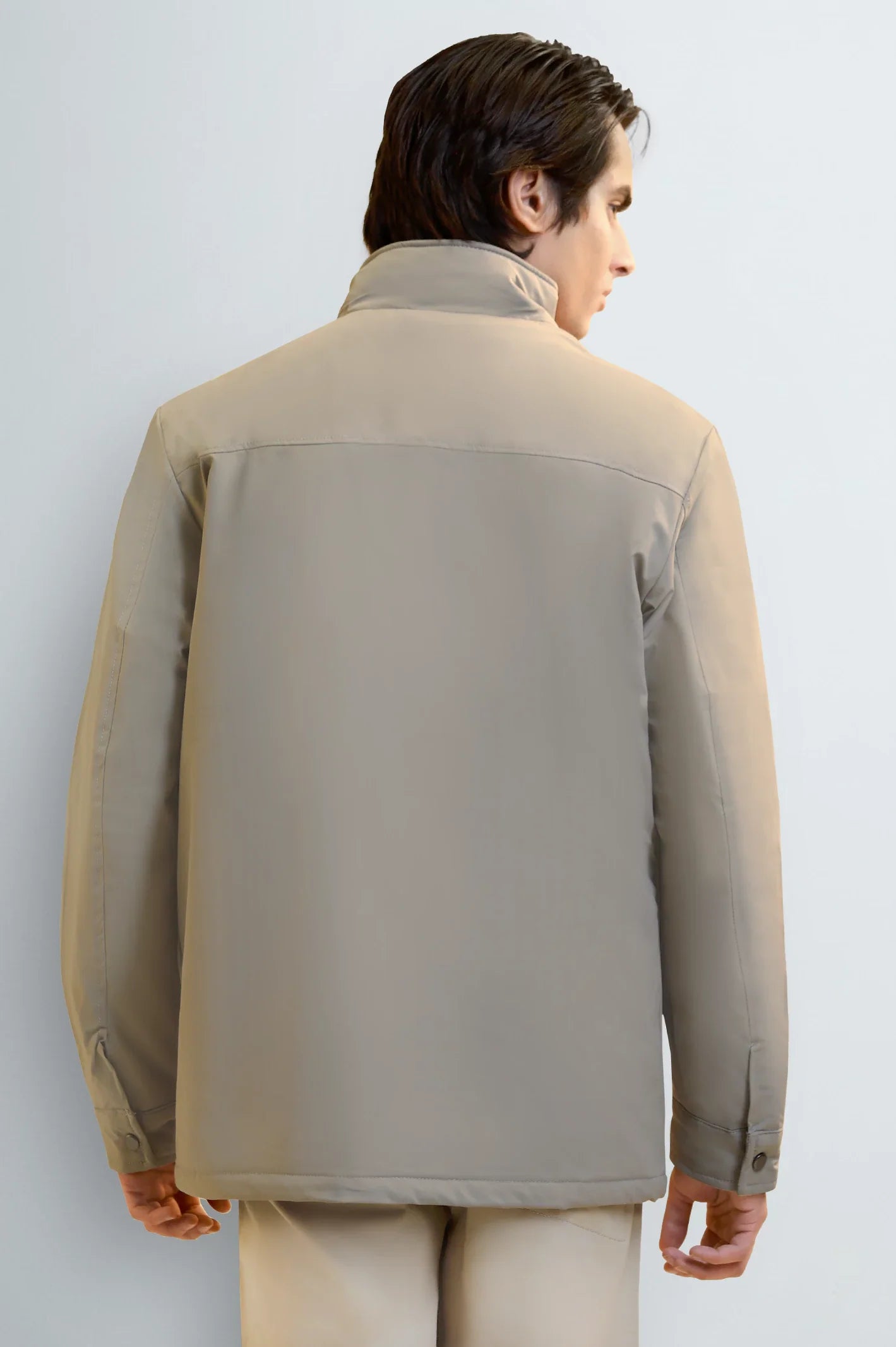 Men's Khaki Parka Jacket